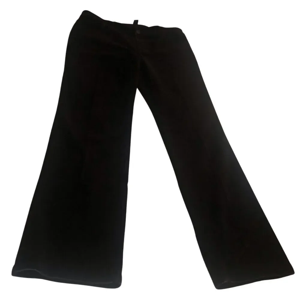 Chaps Traditional Black Corduroy Pants Classic Jeans Styling 5 Pocket Detail - Picture 8 of 16